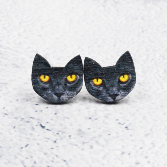 Halloween Bat Stud Earrings – Spooky Chic