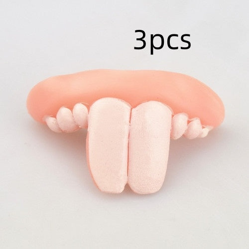 Halloween Funny Fake Teeth Toy – Silicone Dentures