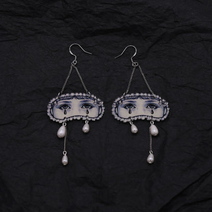 Halloween Pearl Earring & Necklace Set for Ladies