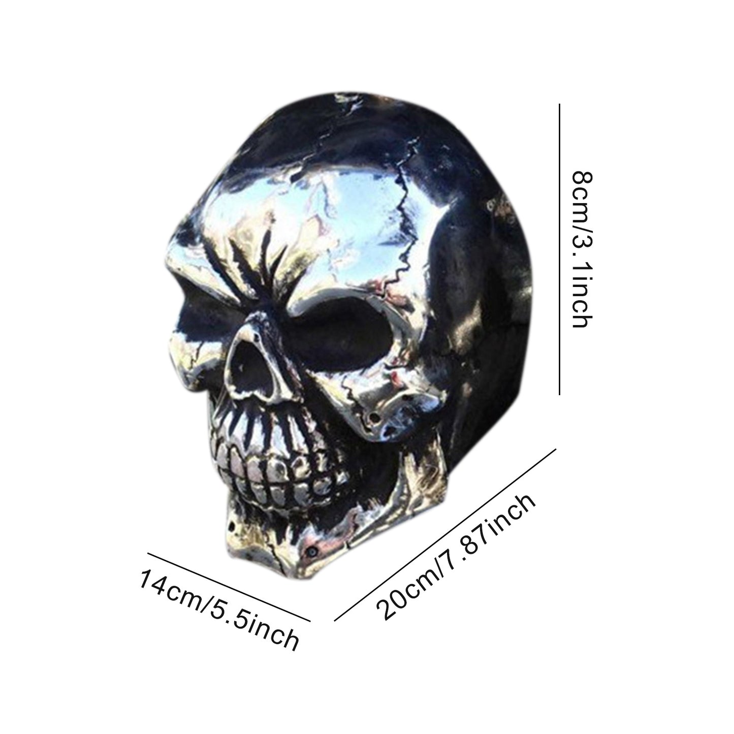 Halloween Punk Skull Resin Pendant – Trendy Decor