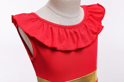 Halloween Girls’ Red Princess Dress – Kids Costume