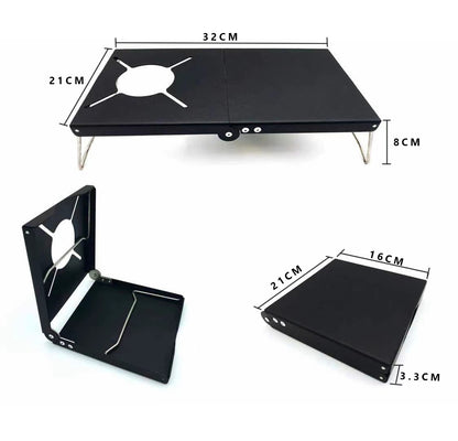 Folding Japanese-Style Insulated Camping Stove Table
