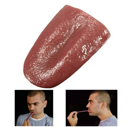 Halloween Fake Tongue Prop – Realistic Steel Needle Trick