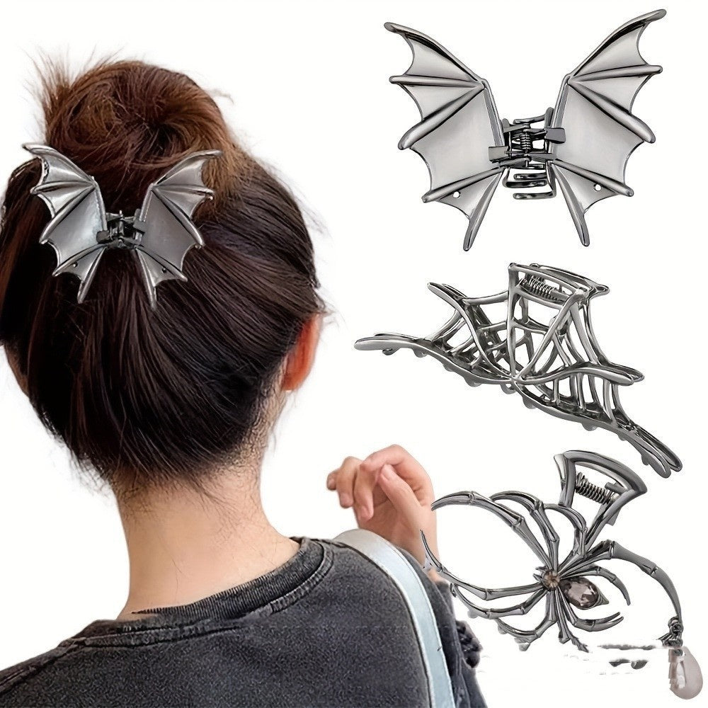 Halloween Bat Barrettes – 3 Pack