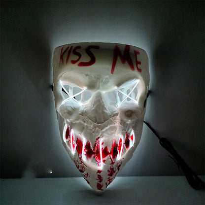 Halloween Luminous Tricky Face Mask