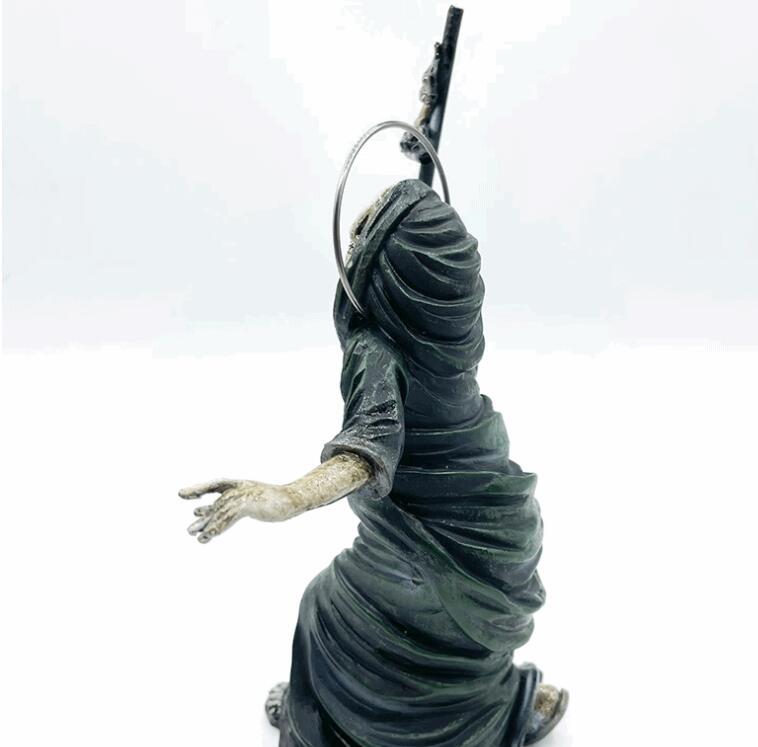 Halloween Black Wizard Resin Ornament