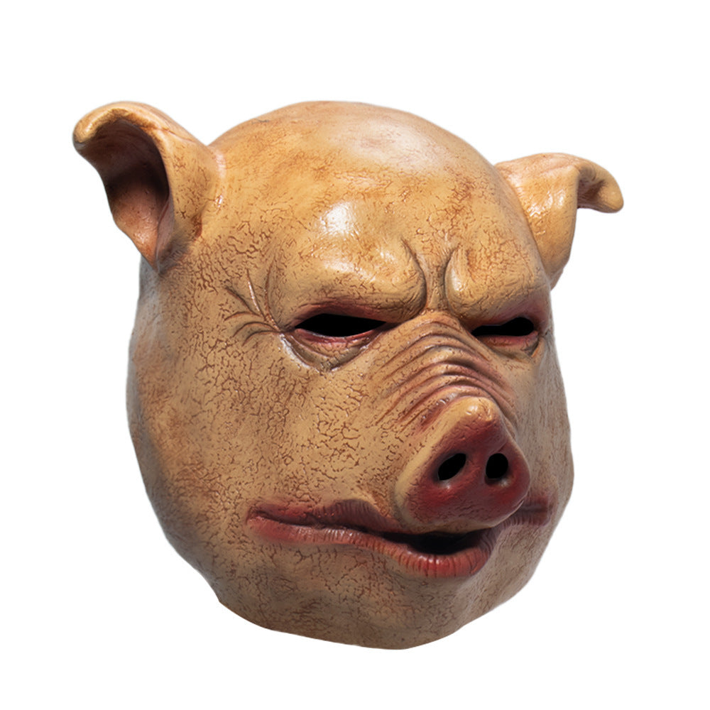 Scary Halloween Pig Head Mask – Latex Costume