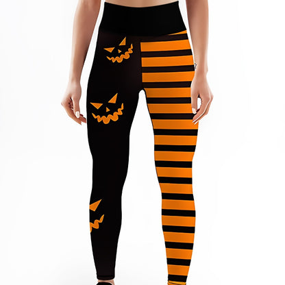 Halloween Printed Yoga Leggings for Women