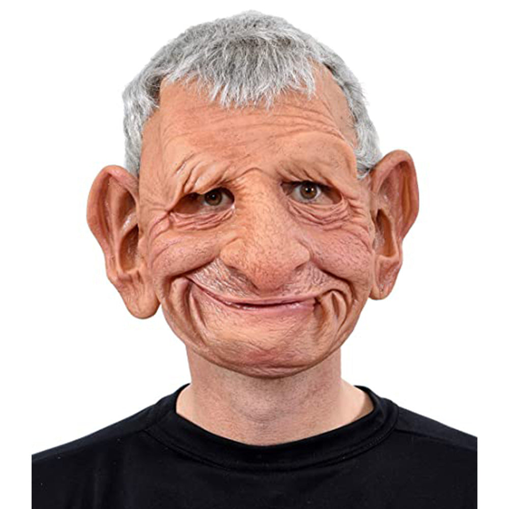 Halloween Granny Latex Mask with Wig
