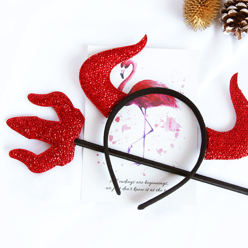 Halloween Horn Headband – 2PCS Spooky Headwear