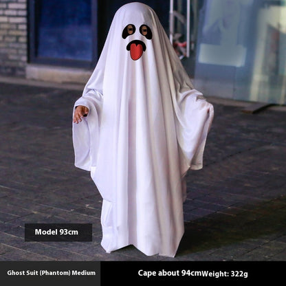 Halloween Ghost Cloak Costume – White & Fun Designs