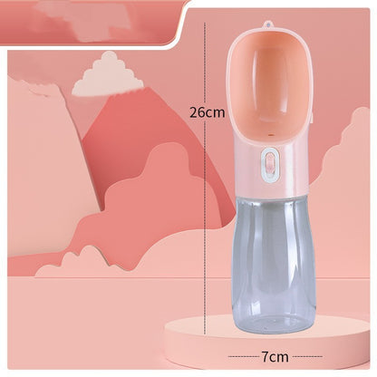 Portable Dog Water Bottle – Travel Feeder Bowl for Pets