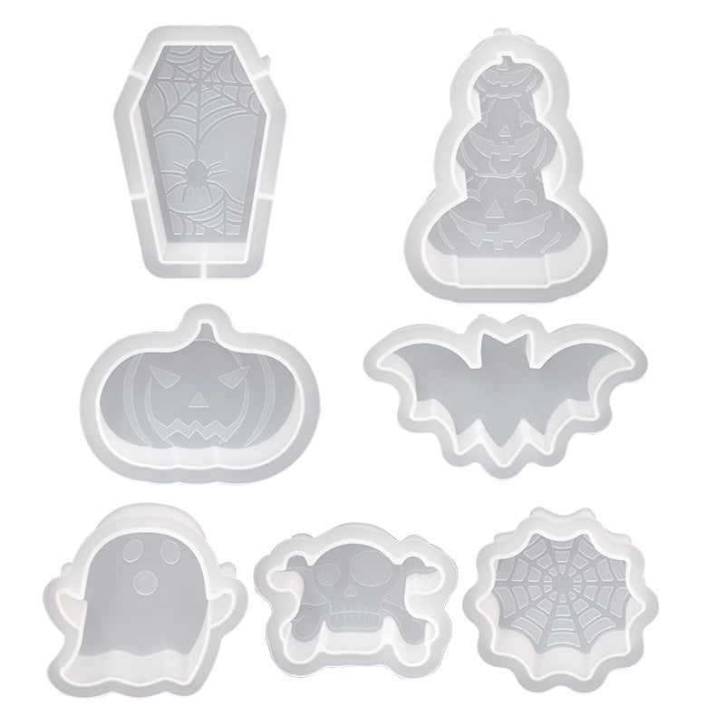 Halloween Silicone Candle Mold – Ghost & Pumpkin Shapes