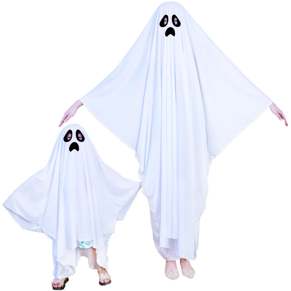 Halloween Ghost Cloak Costume – White & Fun Designs