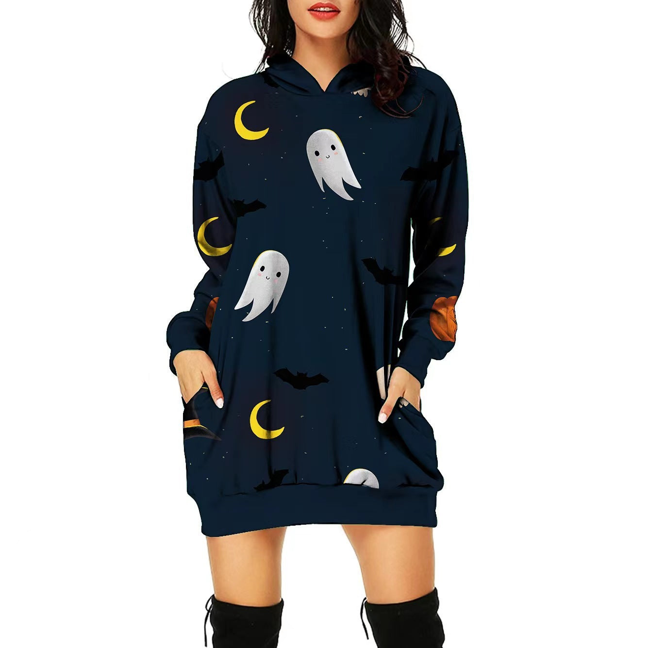 Women's Halloween 3D Print Dress
