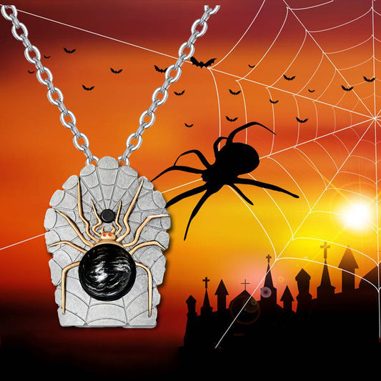 Gothic Spider Necklace – Punk Style Jewelry