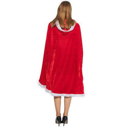 Halloween & Christmas Flannel Cape with Hood