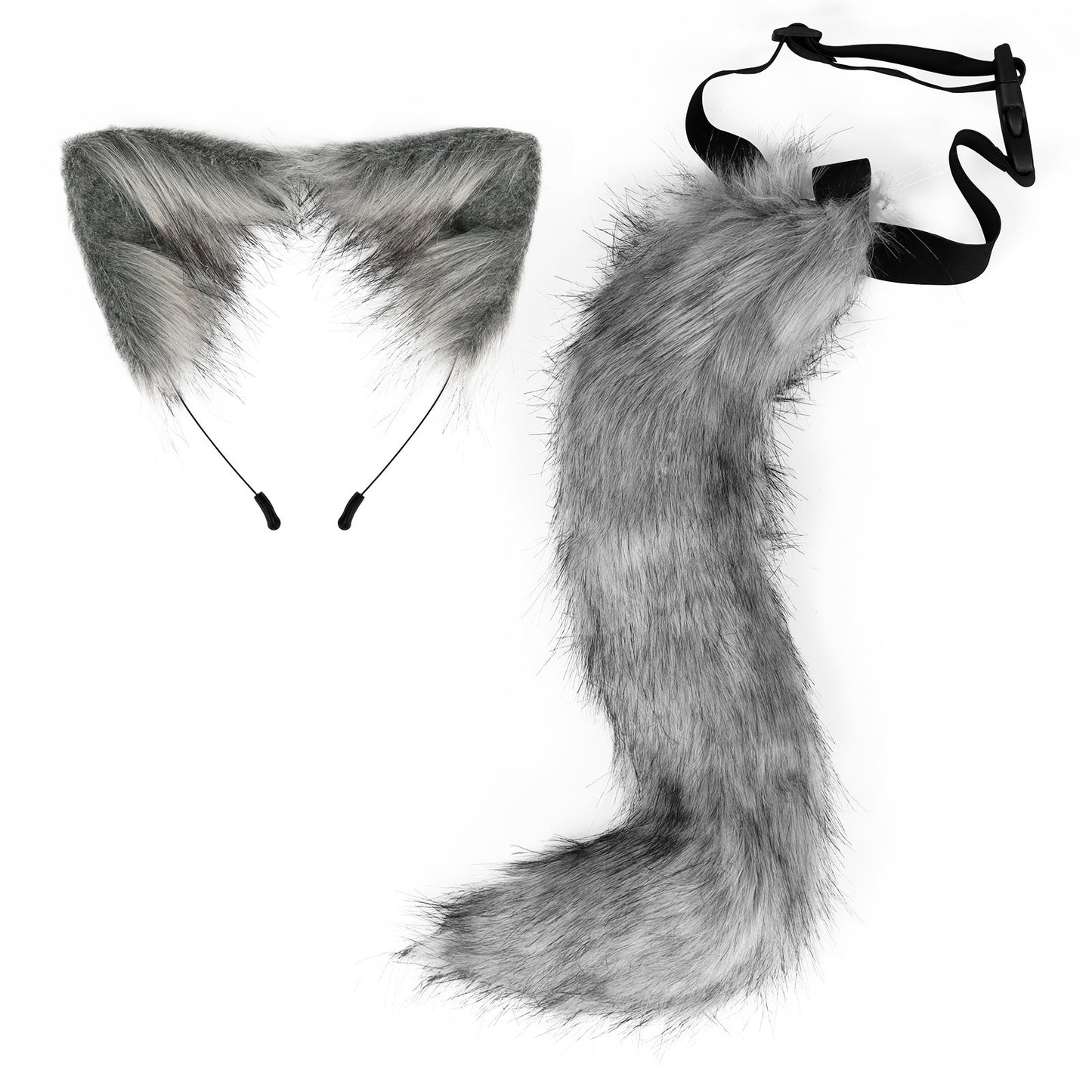 Faux Fox Tail Hairband – Plush Handmade Halloween Accessory