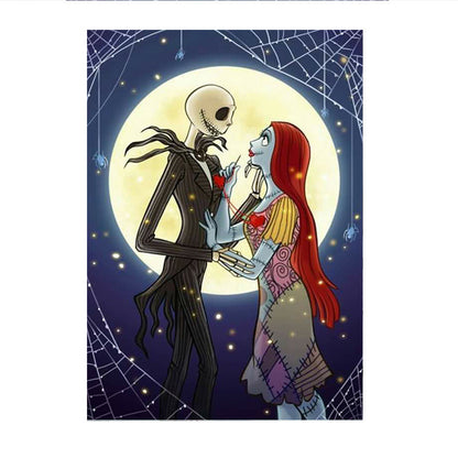 Spooky Halloween Pumpkin Skull 5D Diamond Painting