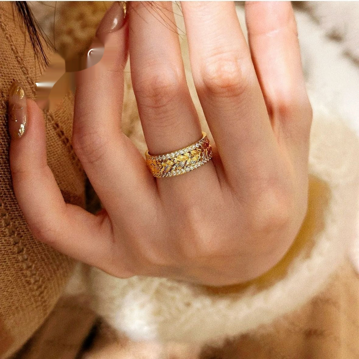 Women's New Light Luxury Minority Unique Advanced Ring