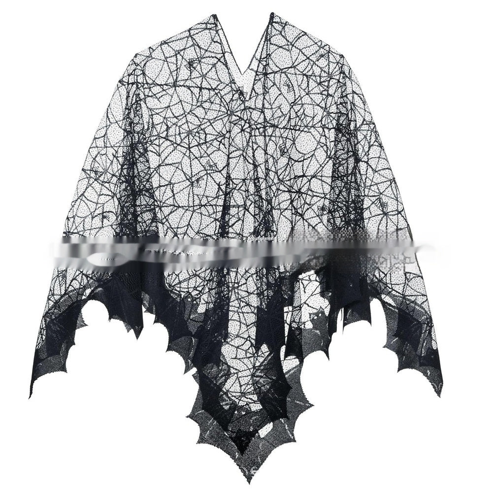 Halloween Bat Cloak Shawl – Black Party Costume