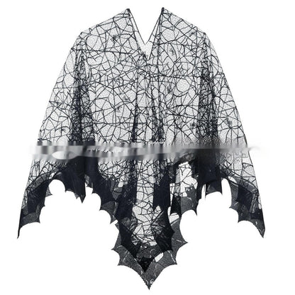 Halloween Bat Cloak Shawl – Black Party Costume