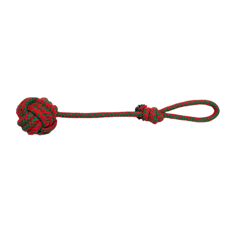 Christmas Doggy Knot Toy – Cotton Rope Teeth Cleaner