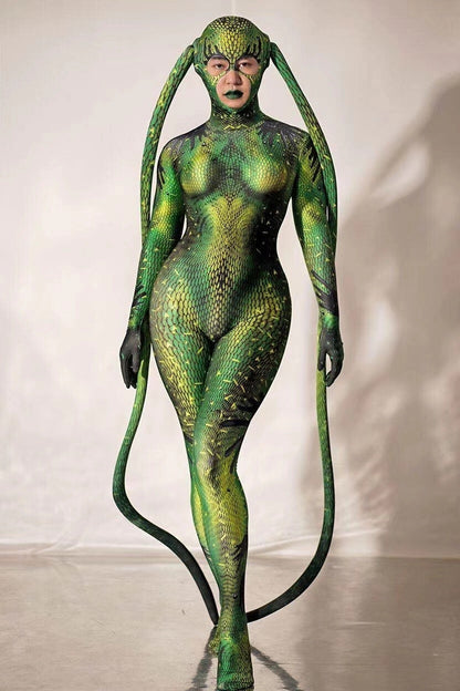 Halloween Snake Girl Costume & Props