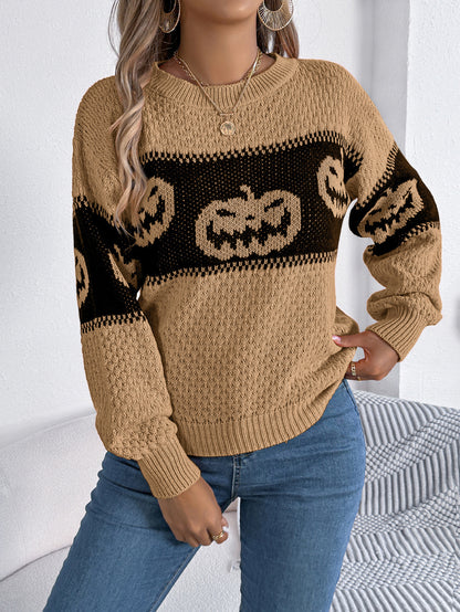 Women’s Halloween Pumpkin Pullover