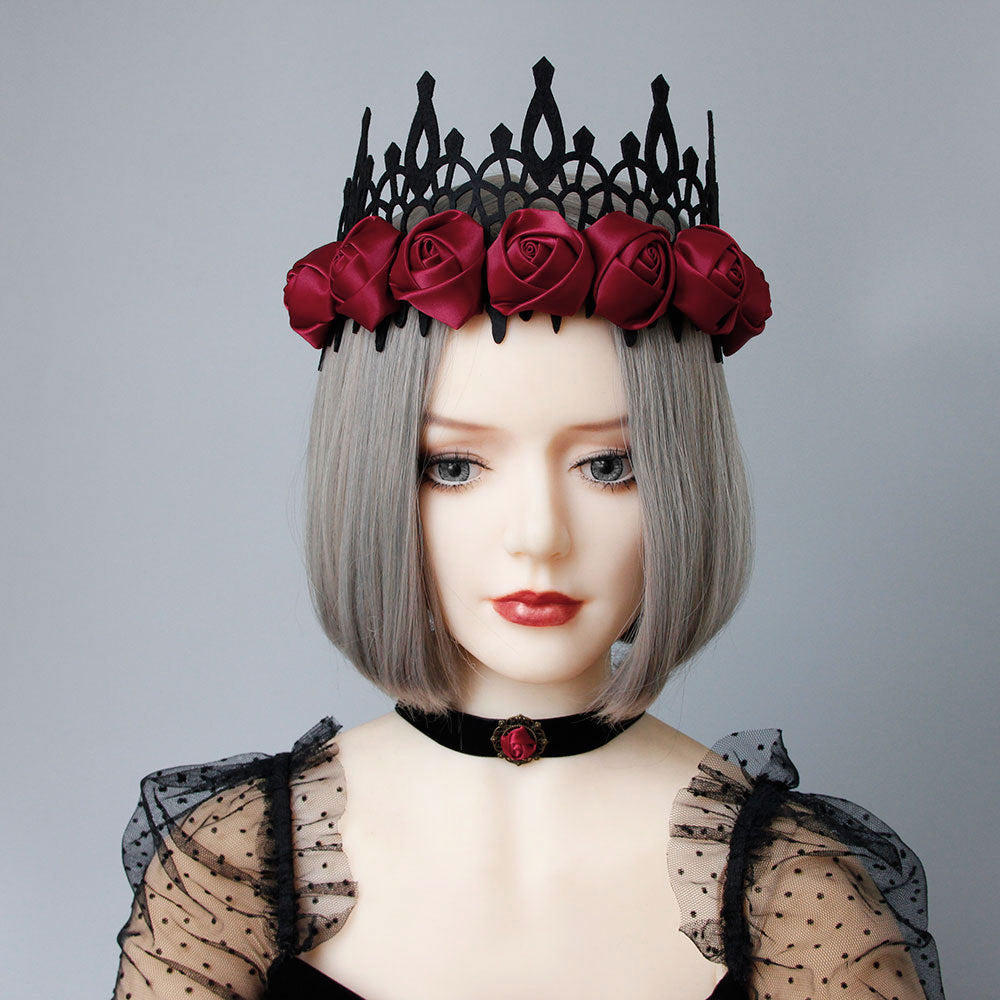 Baroque Halloween Crown – Retro Witch & King Style