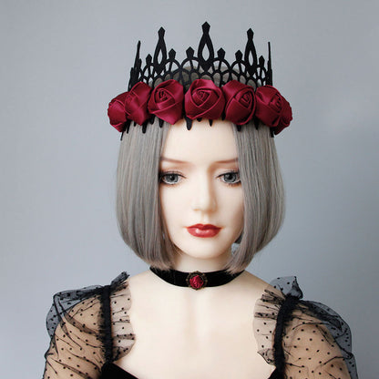 Baroque Halloween Crown – Retro Witch & King Style