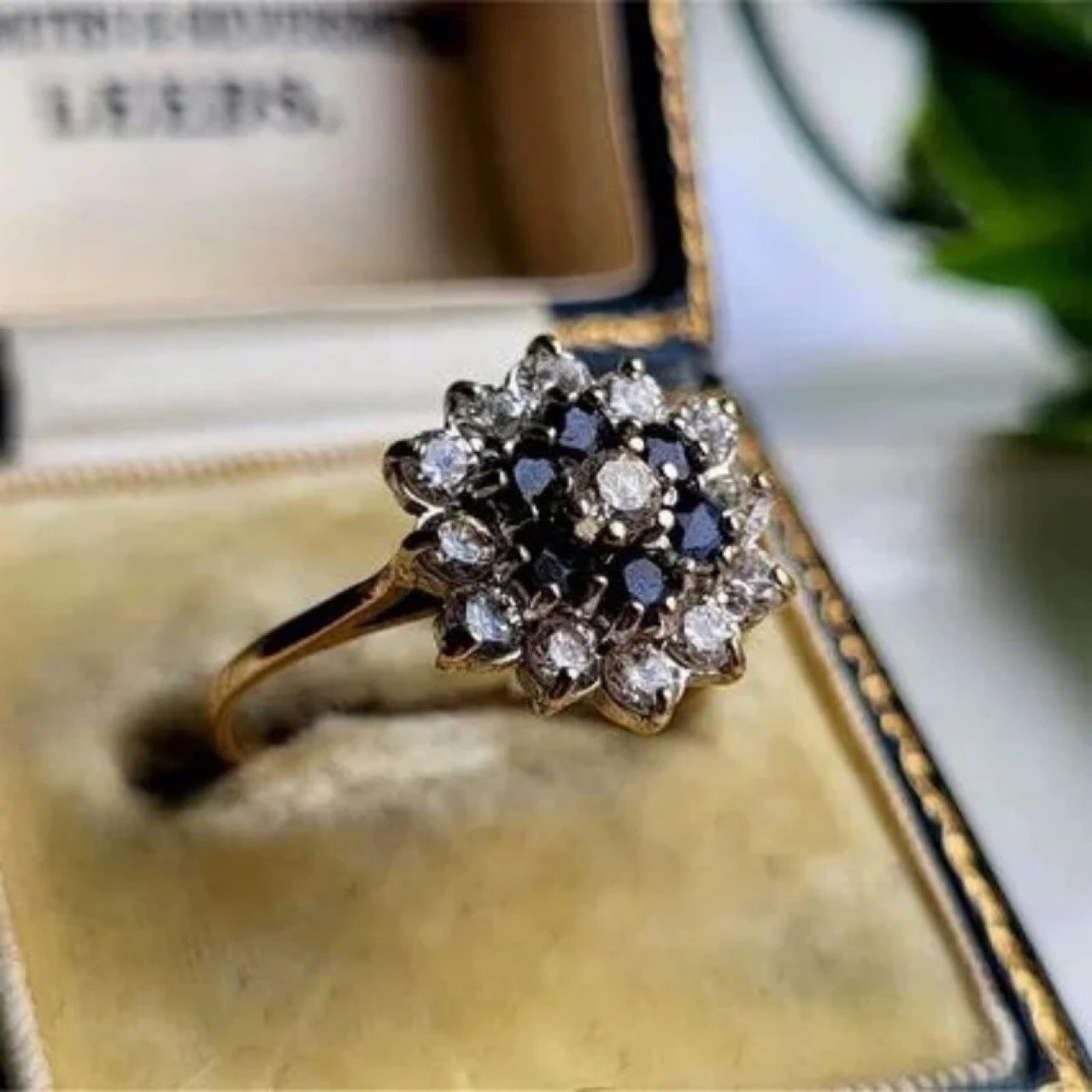 Cross-border Best Seller In Europe And America Hot Copper Plated Real Gold Red Corundum Large Flower Ring Fashion Women's Zircon Ornament Wholesale