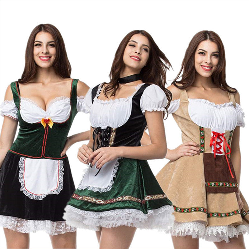 Plus Size Halloween Beer Girl Costume Dress