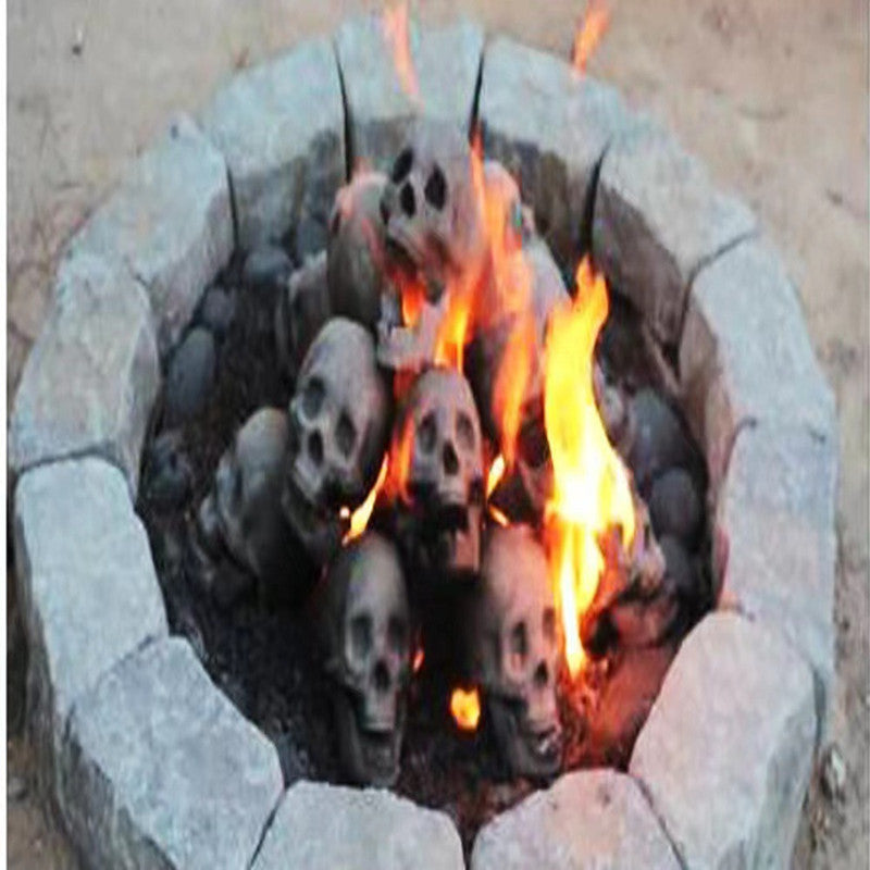 Skull Halloween BBQ Fire Ornament – Spooky Decor