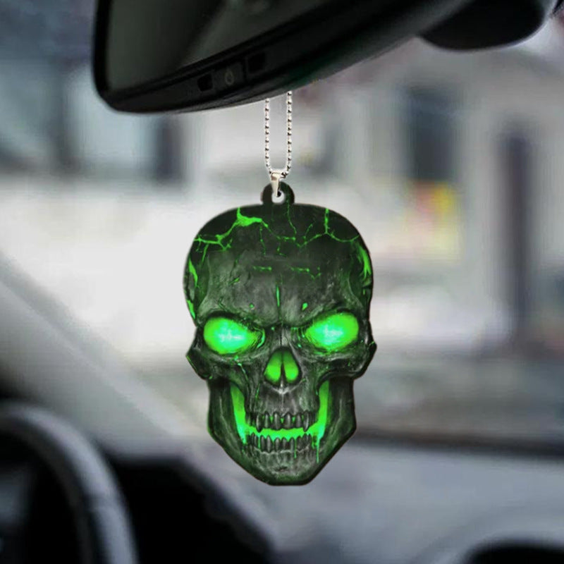 Halloween Skull Car Pendant – Acrylic Ornament