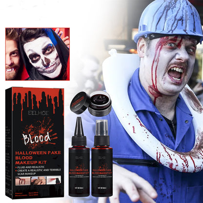Halloween Fake Blood Makeup Set – Realistic Effects