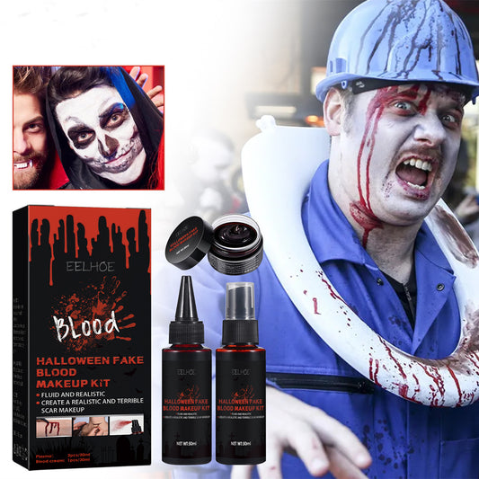 Halloween Fake Blood Makeup Set – Realistic Effects