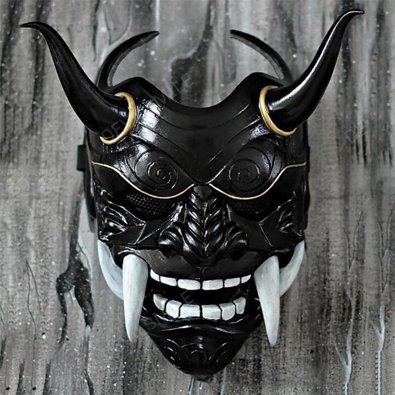 Halloween Red Latex Mask with Fangs