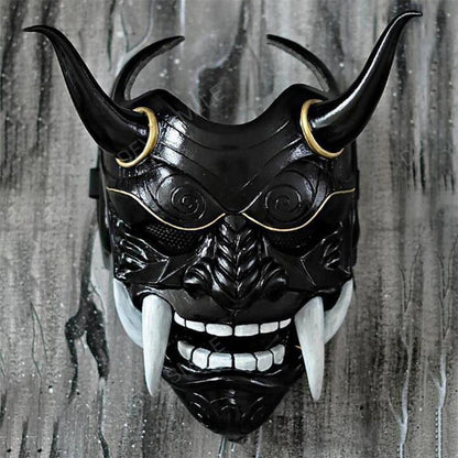 Halloween Red Latex Mask with Fangs