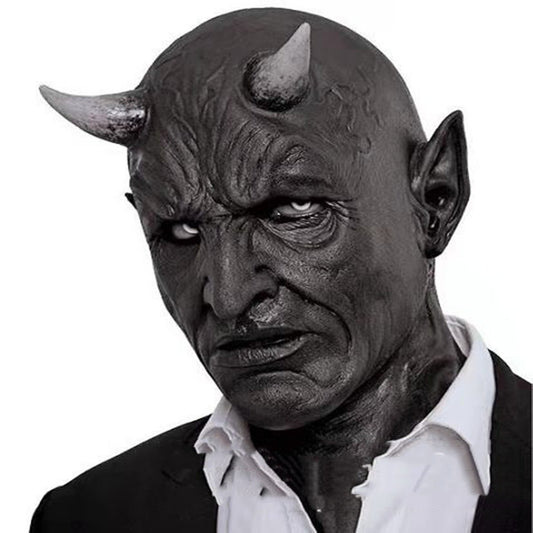 Horned Demon Latex Halloween Mask