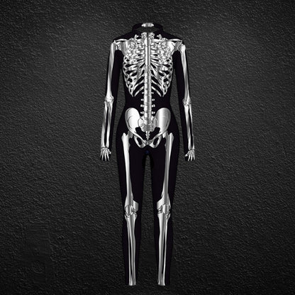 Halloween Women’s Skeleton Jumpsuit – Cosplay Costume