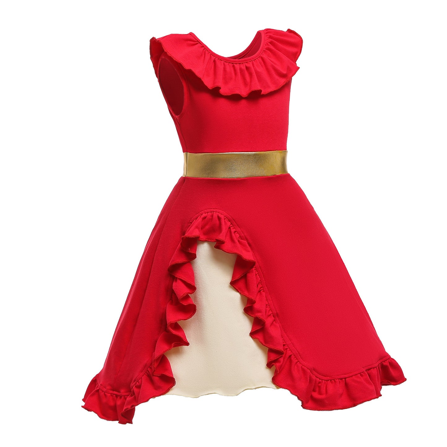 Halloween Girls’ Red Princess Dress – Kids Costume