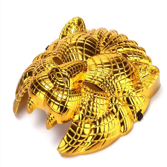 Golden Lion's Head Halloween Cospaly Prom Mask