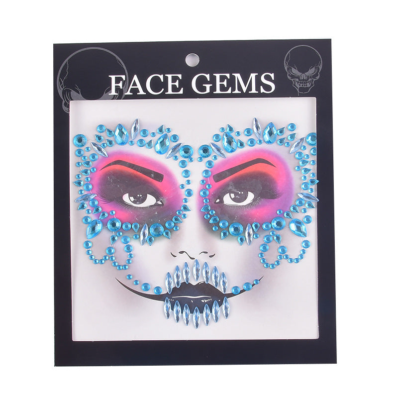 Halloween Face Tattoo Stickers