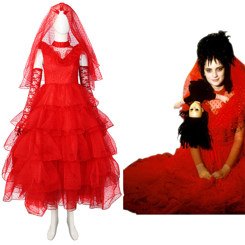 Beetlejuice Cosplay Wedding Dress for Kids