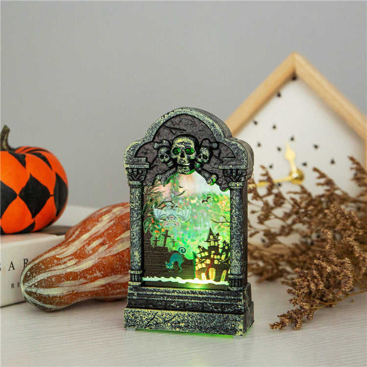 Halloween Tombstone LED Night Light – Spooky Decor