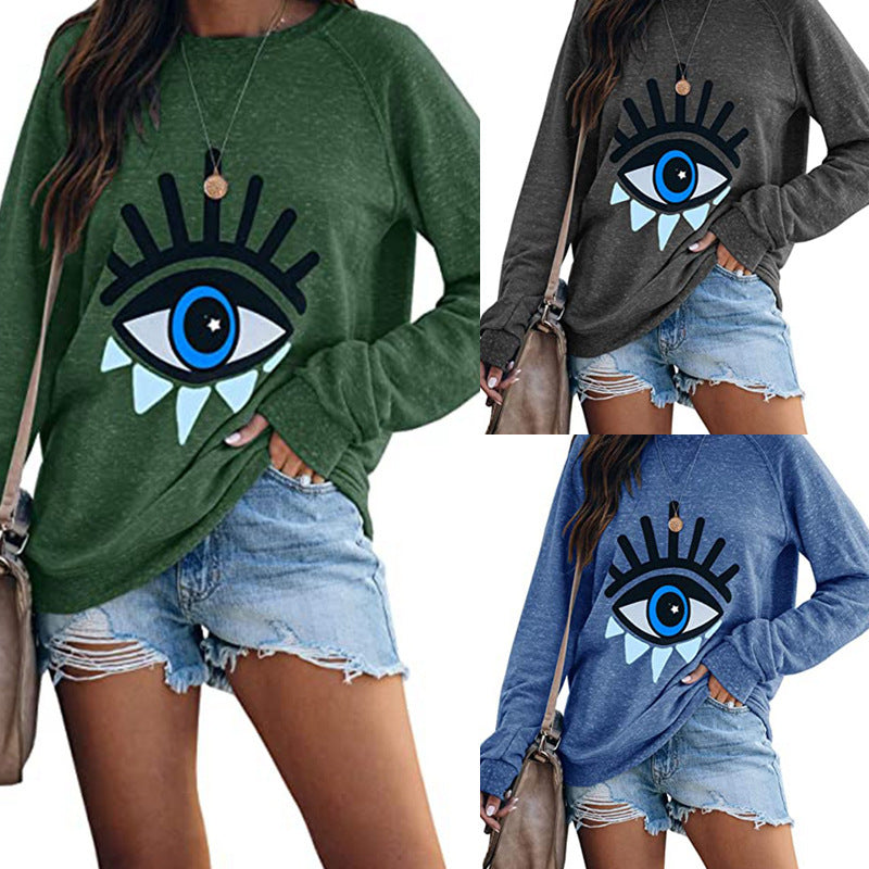 Women’s Halloween Cotton Top – Autumn Hot Print