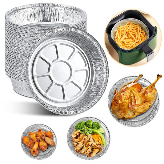 Non-Stick Aluminum Foil Liners – 50 Pack Disposable