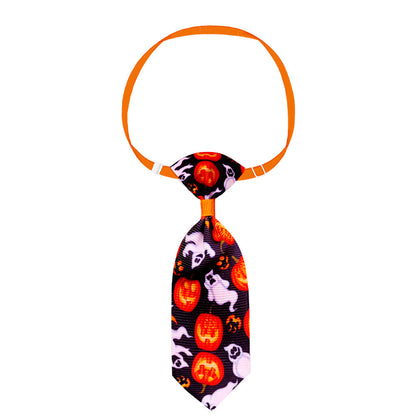 Pet Halloween Skull Tie – Adjustable Costume Accessory