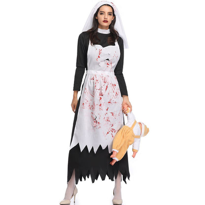 Halloween Nun Costume Dress
